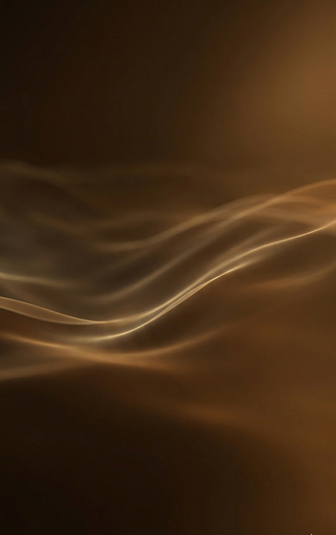 Abstract golden sound waves